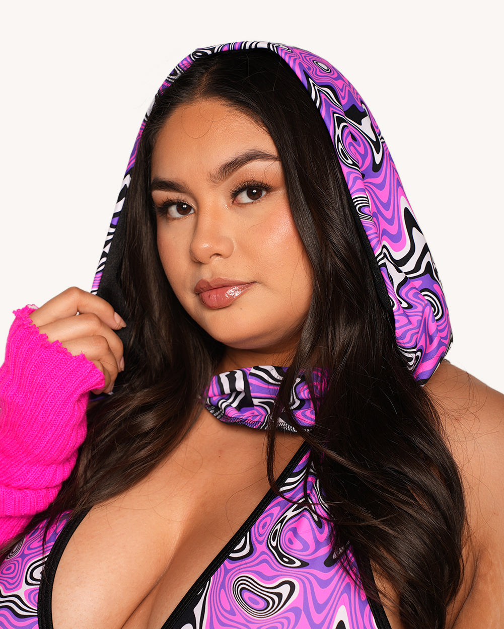 Rolita Couture x iHR Ultraviolet Vortex Groove & Glow Hood - Image 34825762242743