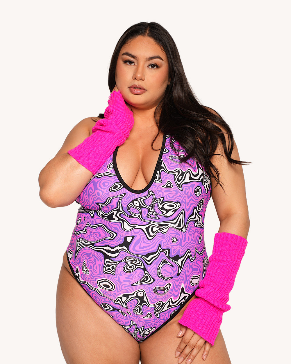 Rolita Couture x iHR Ultraviolet Vortex Halter Body - Image 4