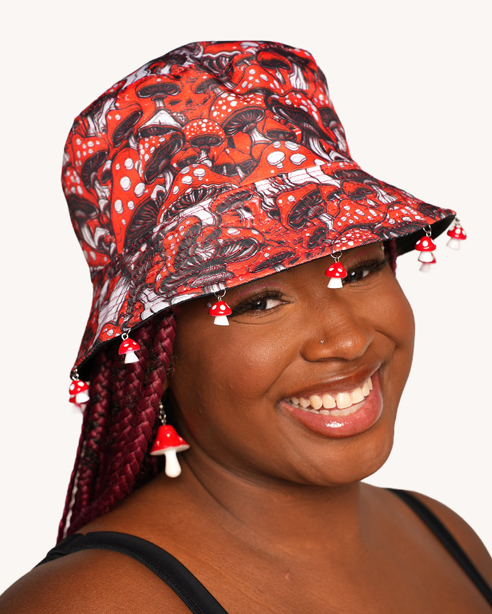 Secret of Life Mushroom Bucket Hat with Charms - Image 1