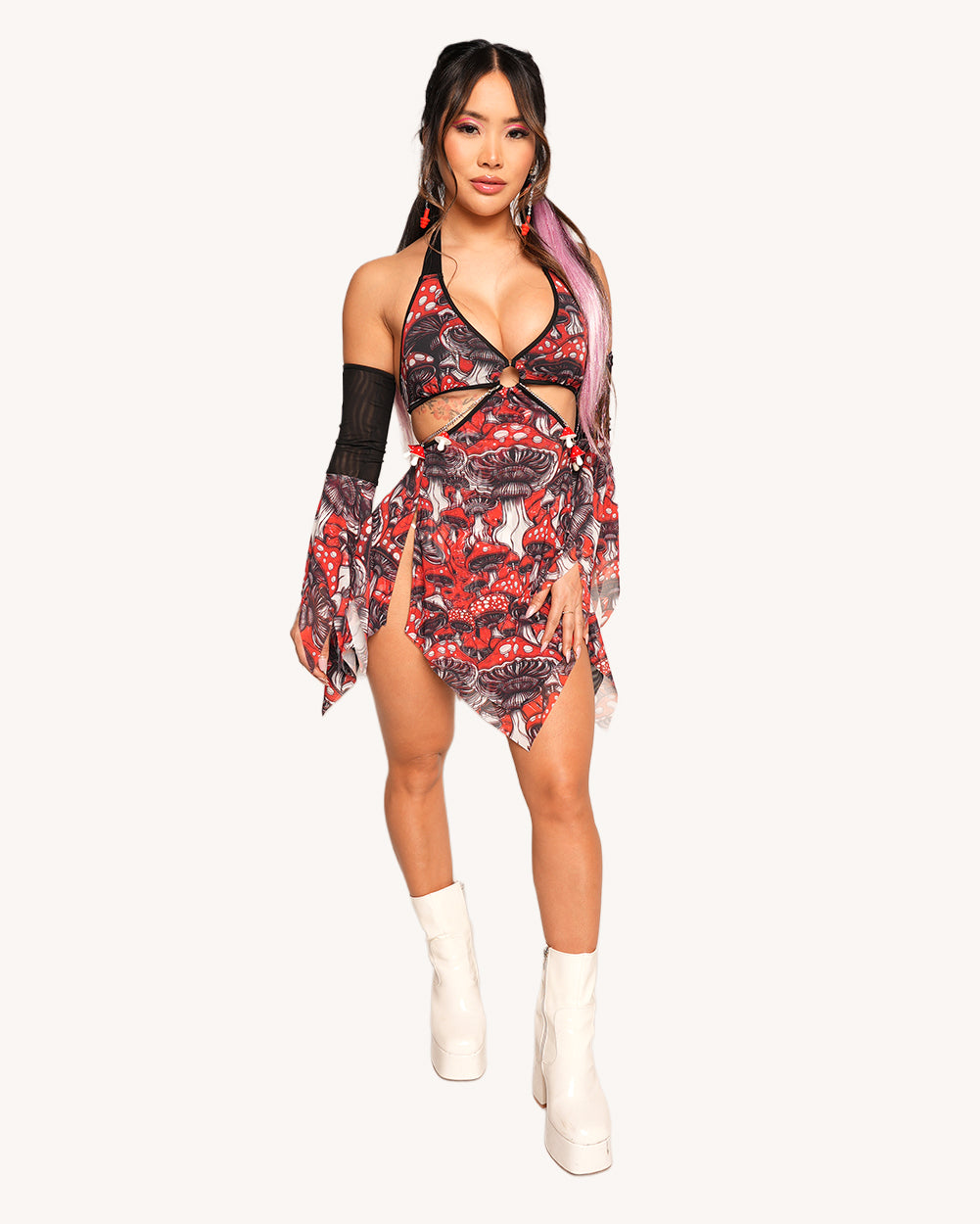 Secret of Life Mushroom Dress with Sleeves - Image 3