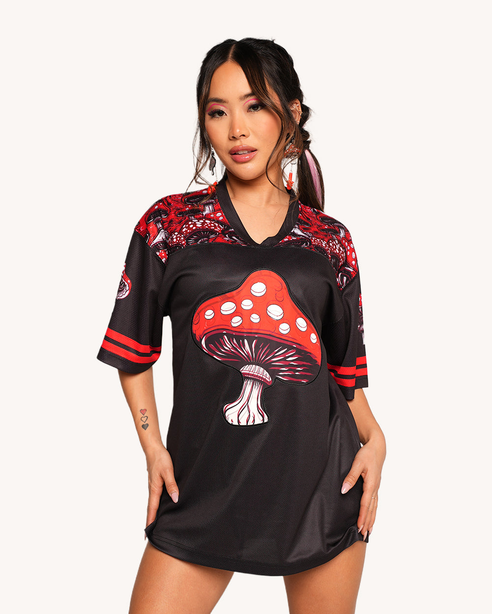 Secret of Life Mushroom Football Jersey - Image 34754404024503