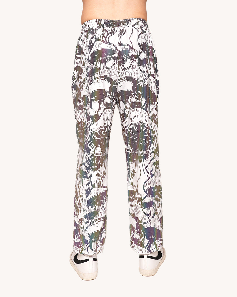Secret of Life Mushroom Rainbow Reflective Joggers-Men