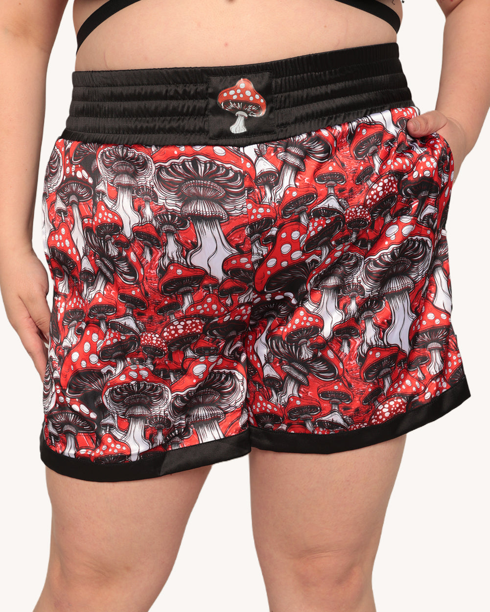 Secret of Life Mushroom Unisex Boxing Shorts - Image 9