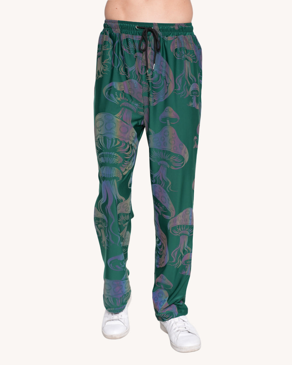 Secret of Life Mushroom Green Reflective Harem Pants - Image 35896557371575