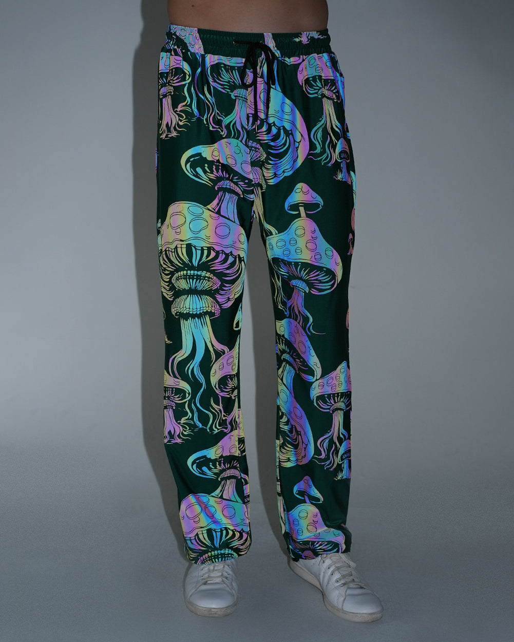Secret of Life Mushroom Green Reflective Harem Pants - Image 35896557404343