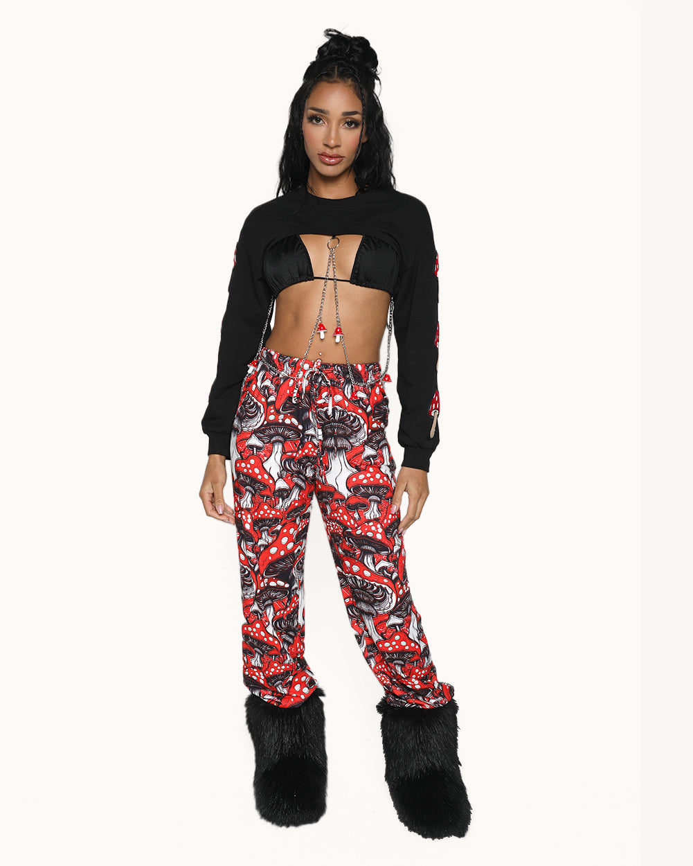 Magic Mushroom Patch Ultra Crop Top - Image 4