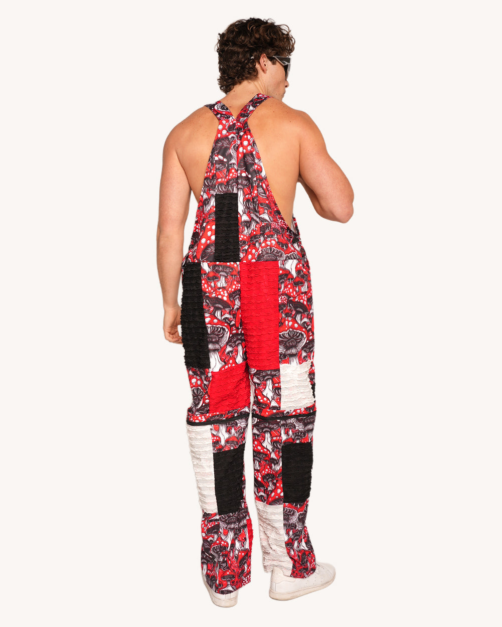 Secret of Life Mushroom Zipper Overalls-Men