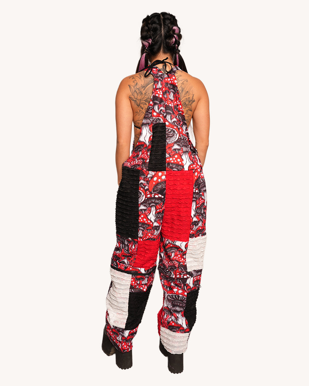 Secret of Life Mushroom Zipper Overalls - Image 34754259288247