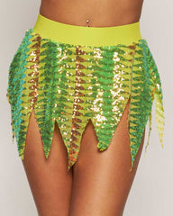 Sequin Shine Mini Skirt – iHeartRaves