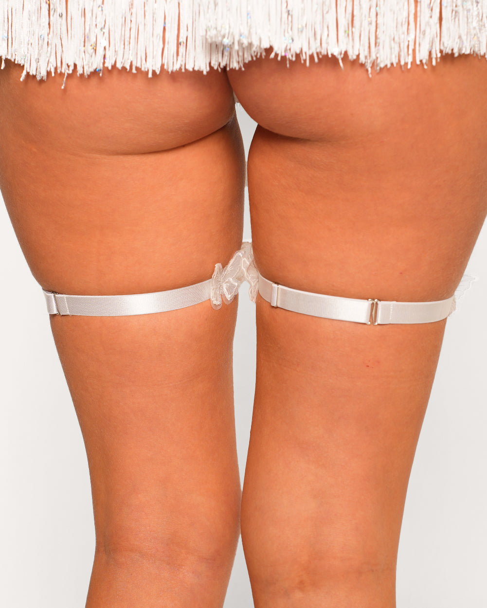 Set Me Free Pair Butterfly Leg Garters-White-Regular-Back--Sarah2---S