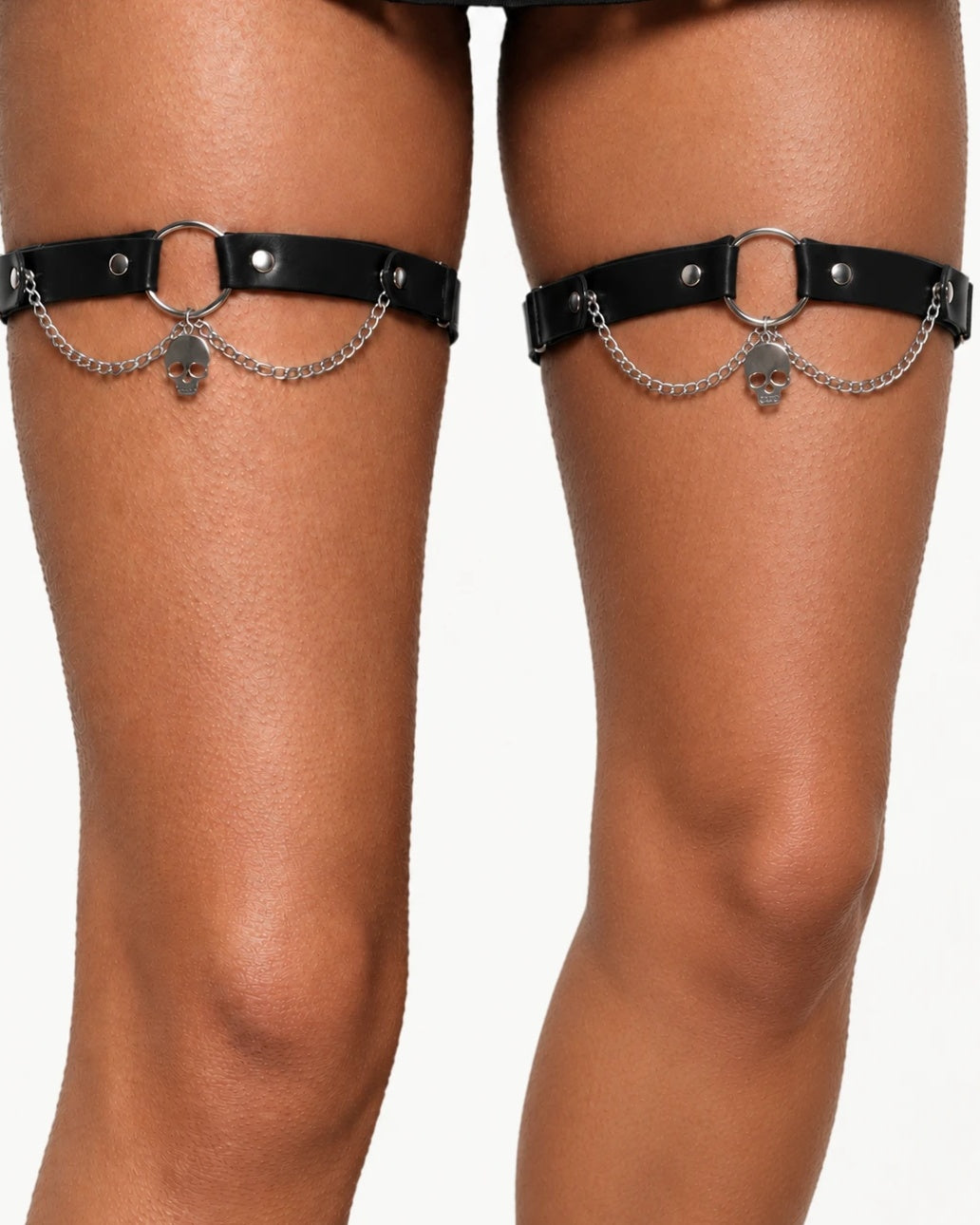Skull Ritual Chain Leg Garters - Image 38258660442295