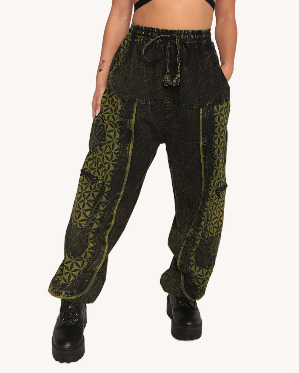 Smokey Sage Harem Pants - Image 34494231969975