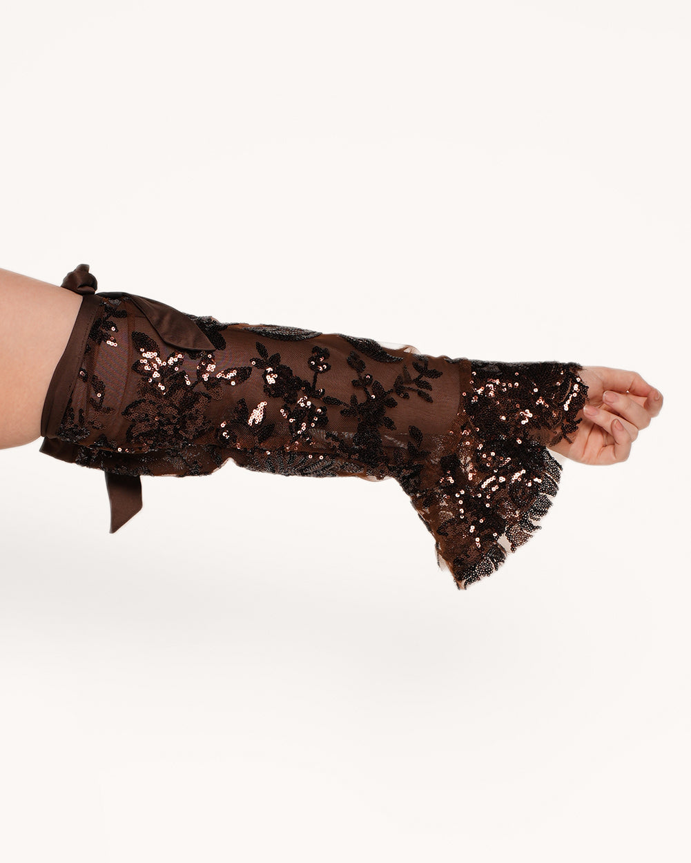 Bohemian Princess Sequin Ruffle O-Ring Top with Sleeves - Image 8