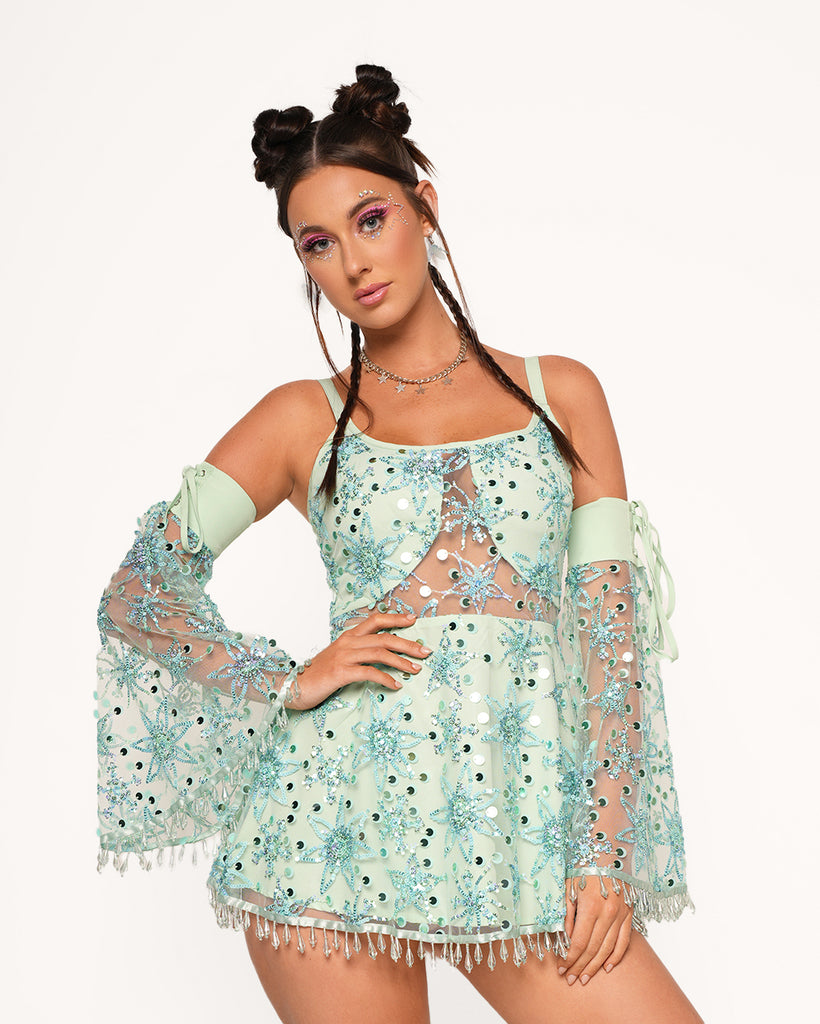 Sparkling Nights Dress Set-Teal-Regular-Front--Sarah2---S