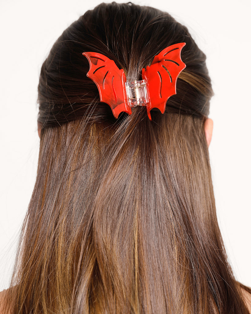 Such a Bat Girl Hair Clip-Red-Curve1-Front--Milani---1X