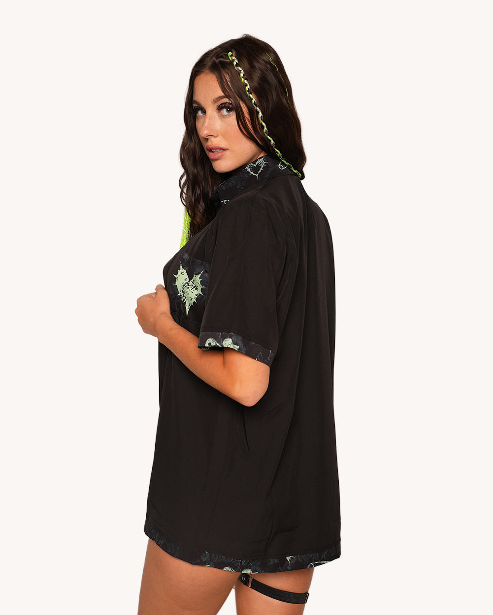 Sunflowerraver x iHR Get Bent Men's Button Up - Image 6