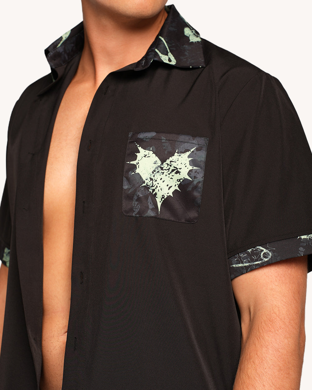 Sunflowerraver x iHR Get Bent Men's Button Up-Men