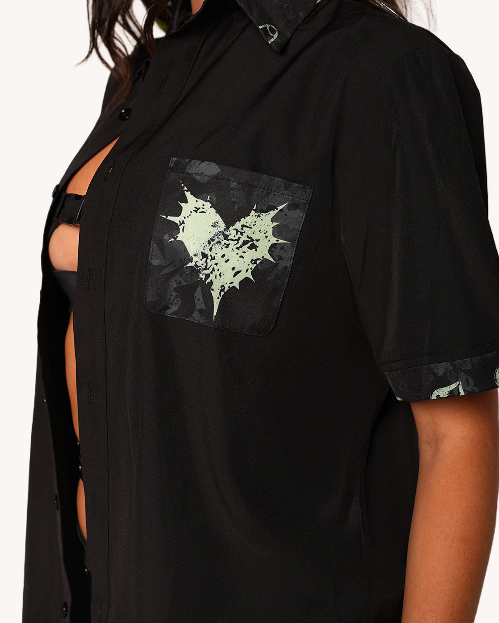 Sunflowerraver x iHR Get Bent Men's Button Up - Image 5