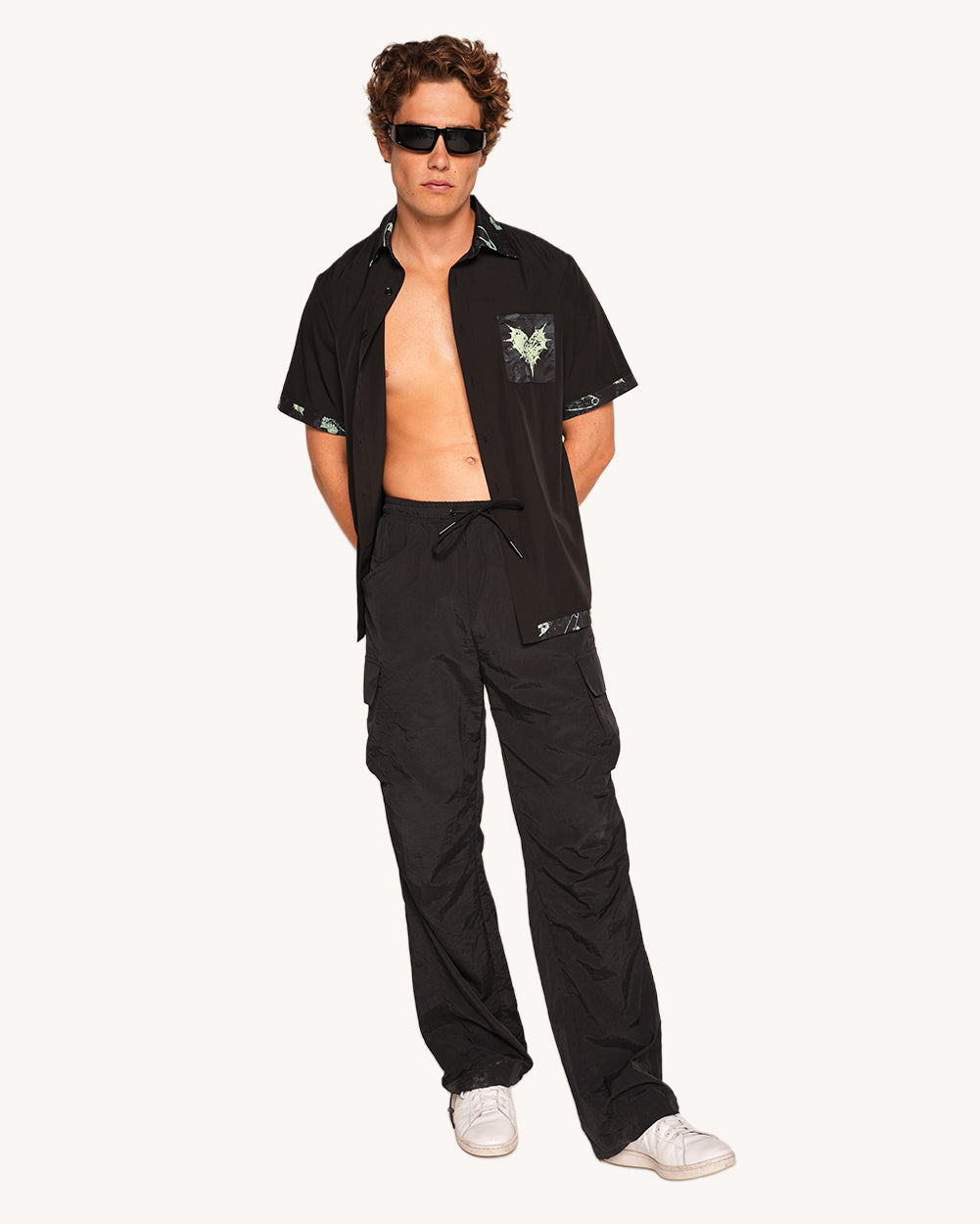 Sunflowerraver x iHR Get Bent Men's Button Up-Men