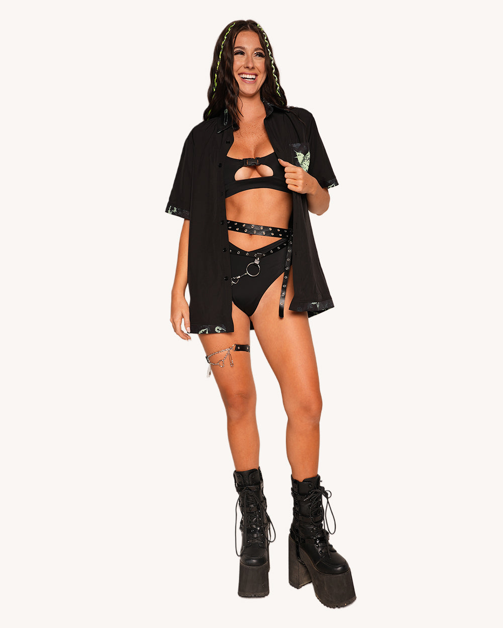 Sunflowerraver x iHR Get Bent Men's Button Up - Image 7