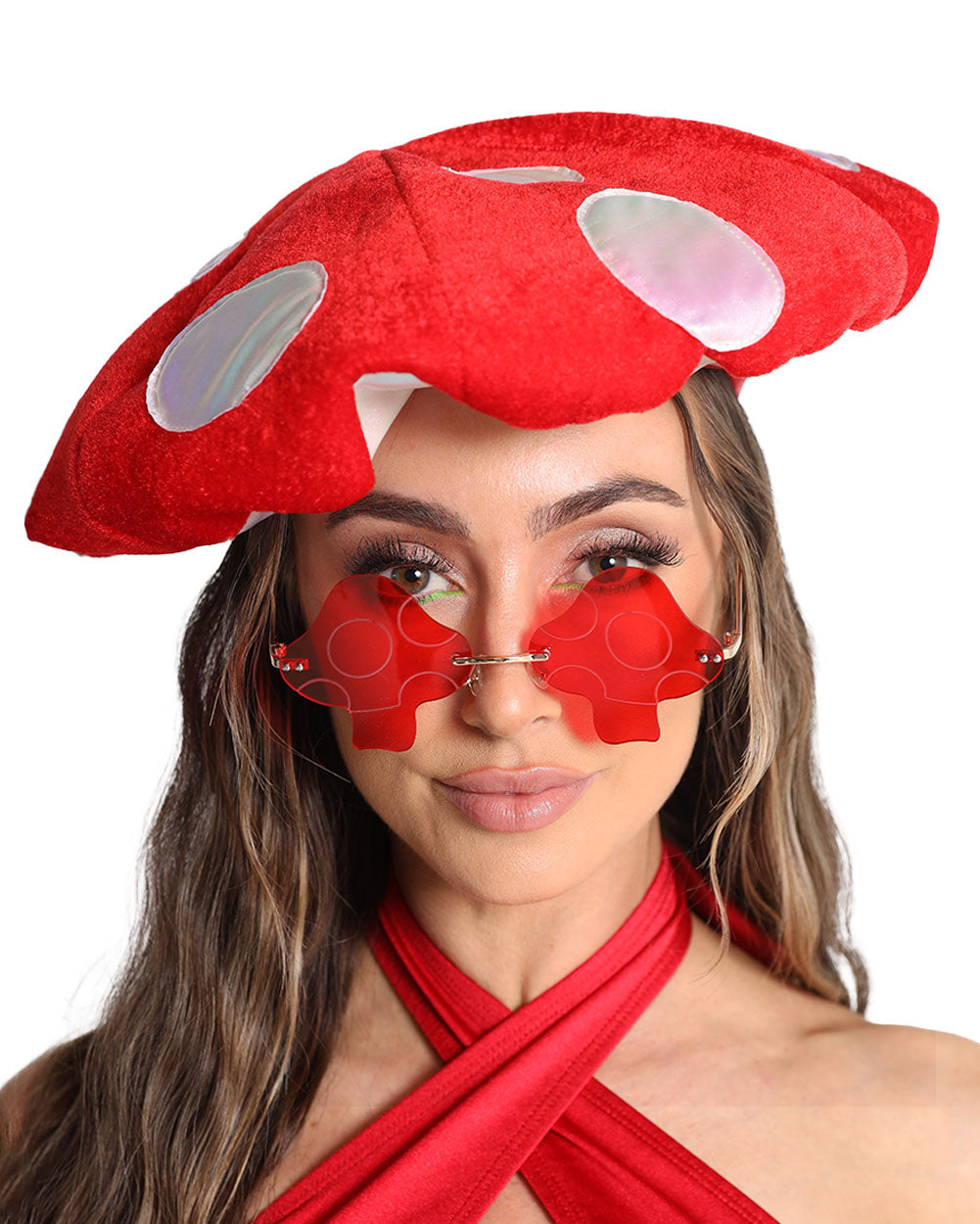 Super Shroomy Hat-Red/White-Front