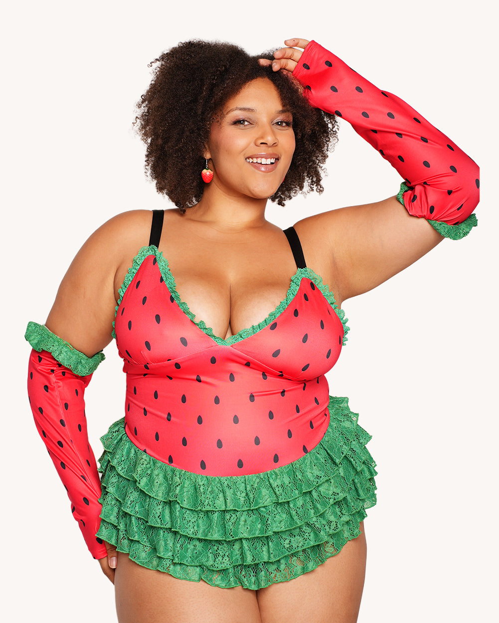 Sweet Slice Strawberry Romper - Image 3