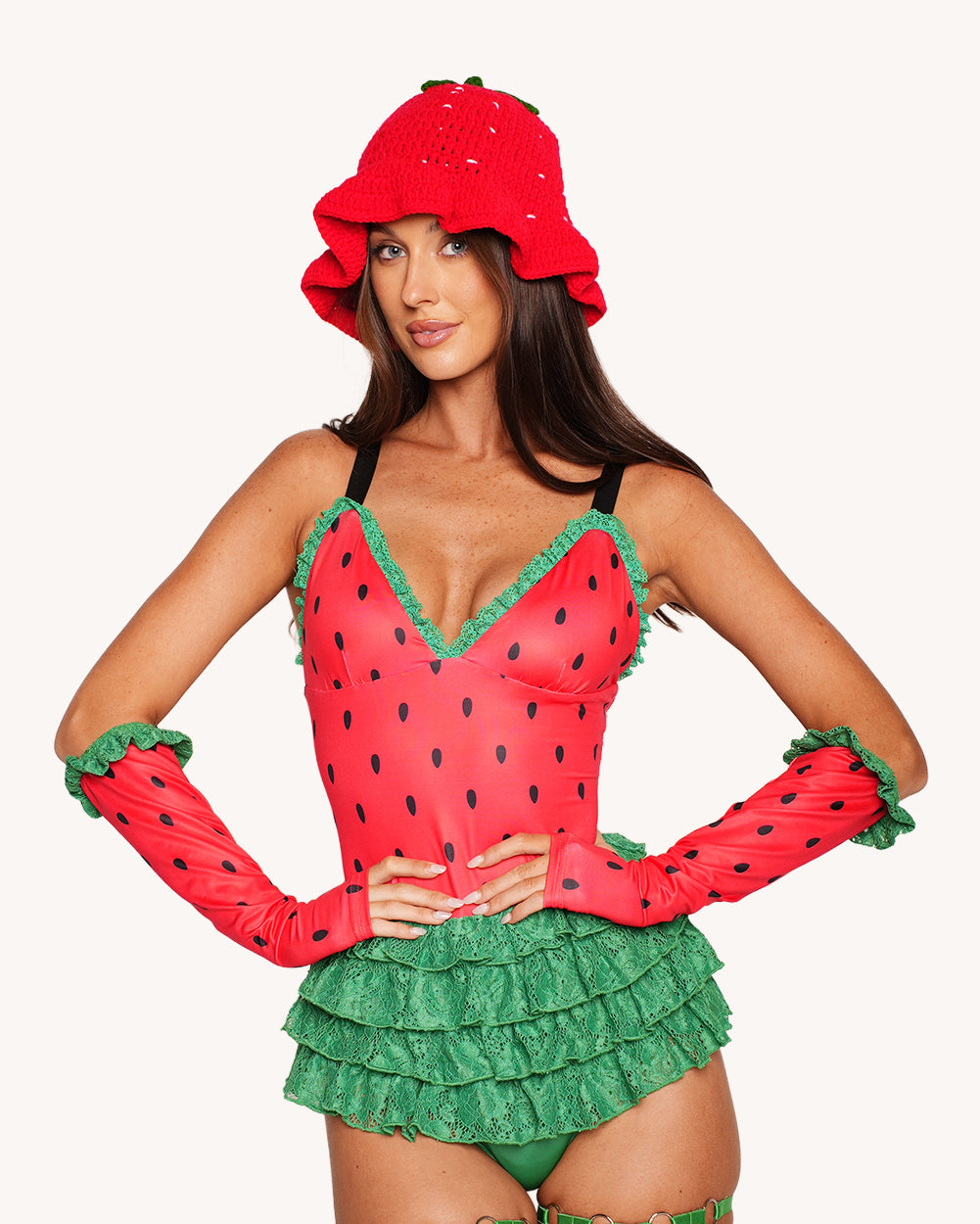 Sweet Slice Strawberry Romper - Image 37045115814071
