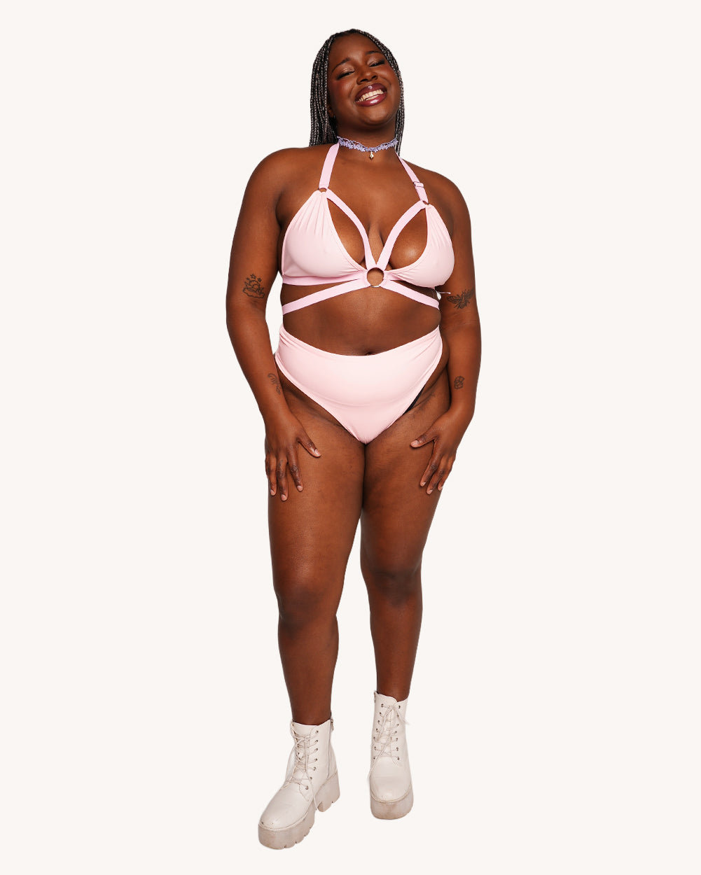 Sweet 'n' Spicy 2 Piece Set - Baby Pink - Image 36072800878775