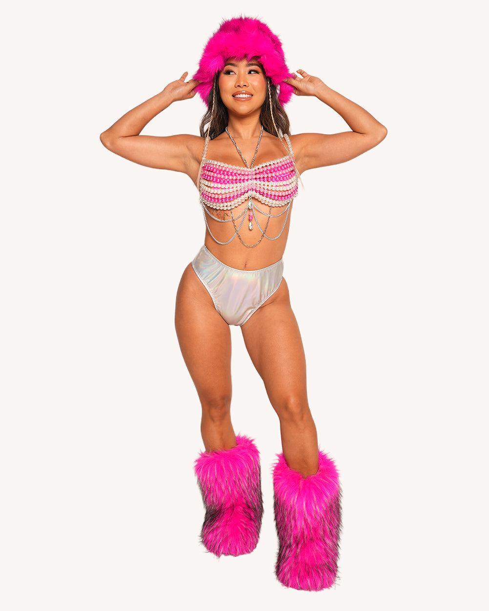 Seashell Sweetheart Pearl Chain Top - Image 3