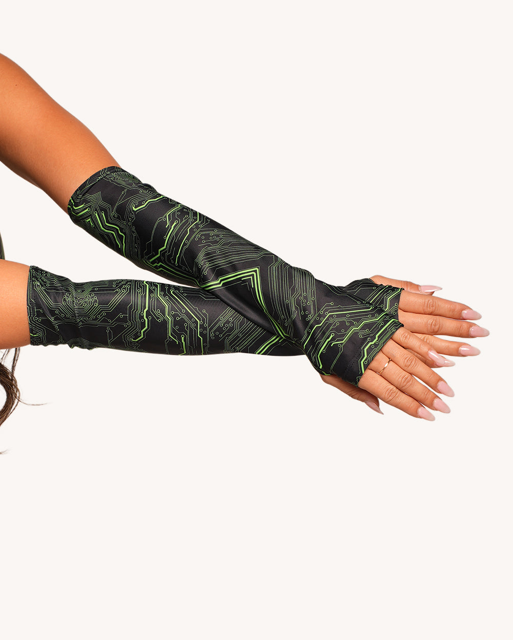 Cyber Matrix Bodysuit with Sleeves - Image 2