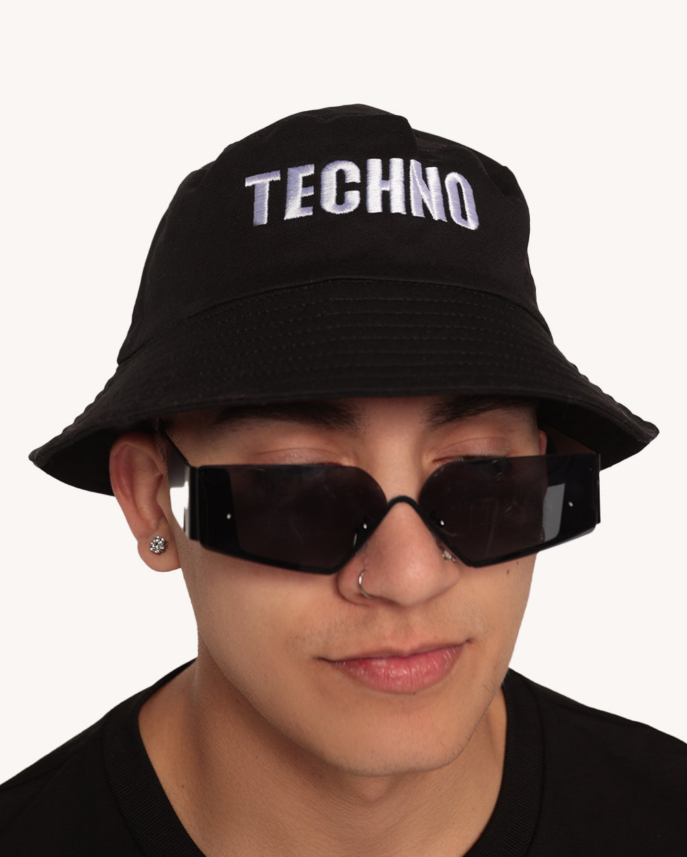 Techno Bucket Hat with Removable Wind Cord - Image 3