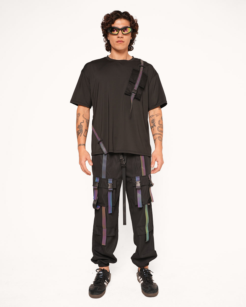 Thunder Flash Rainbow Reflective Men's Tee - Image 6