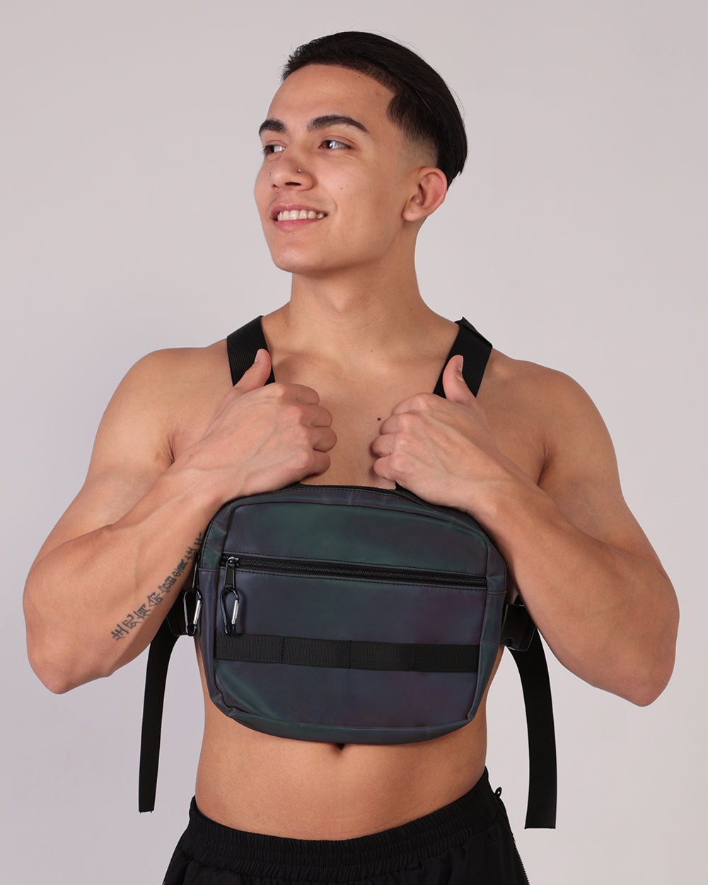 Transcendence Rainbow Reflective Harness Chest Pack - Image 32348743336119