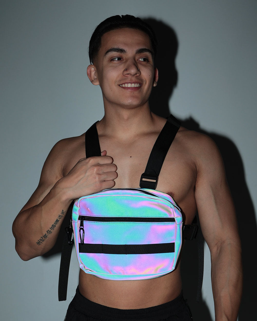 Transcendence Rainbow Reflective Harness Chest Pack - Image 32348743368887