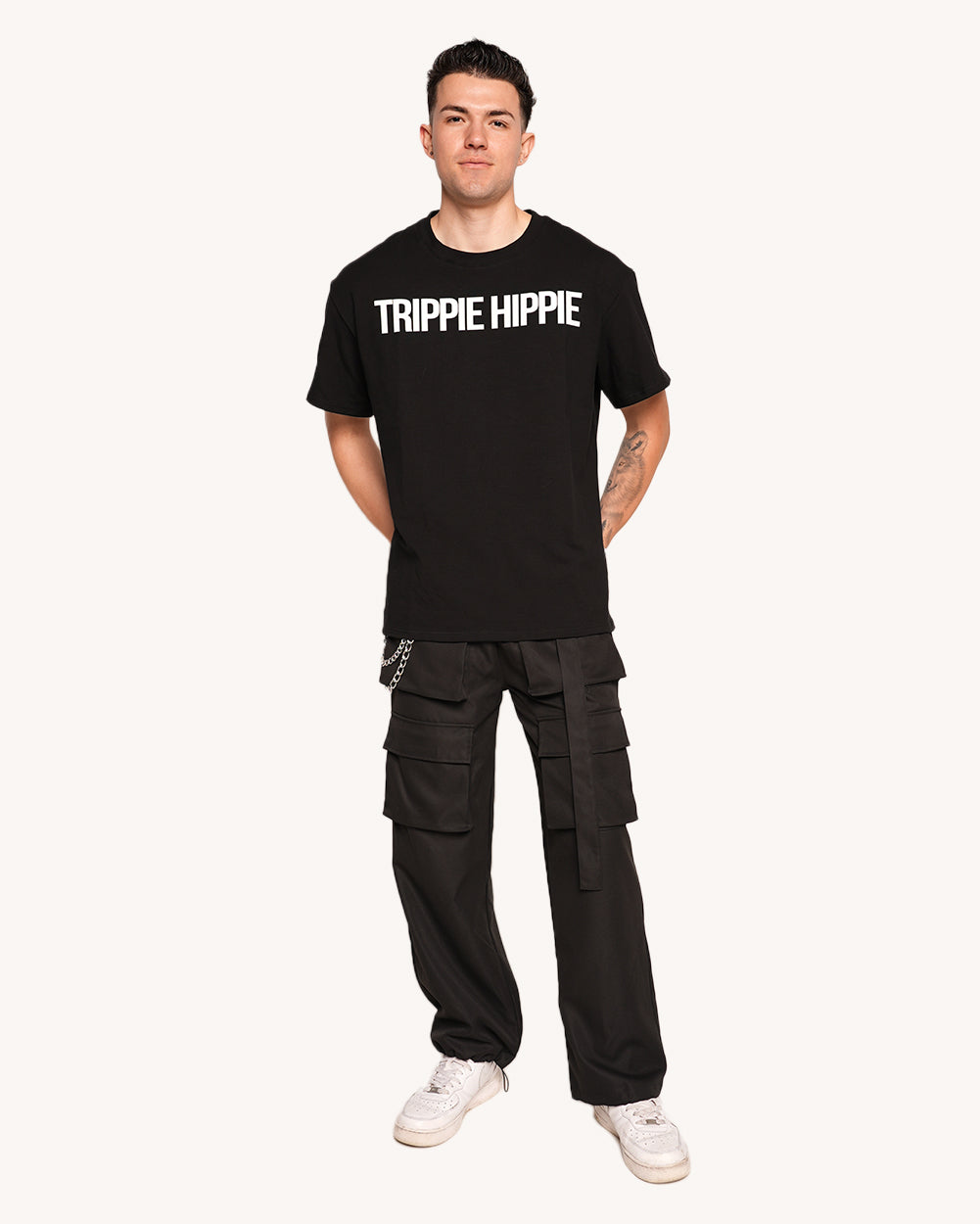 Trippie Hippie Oversized Tee-Men