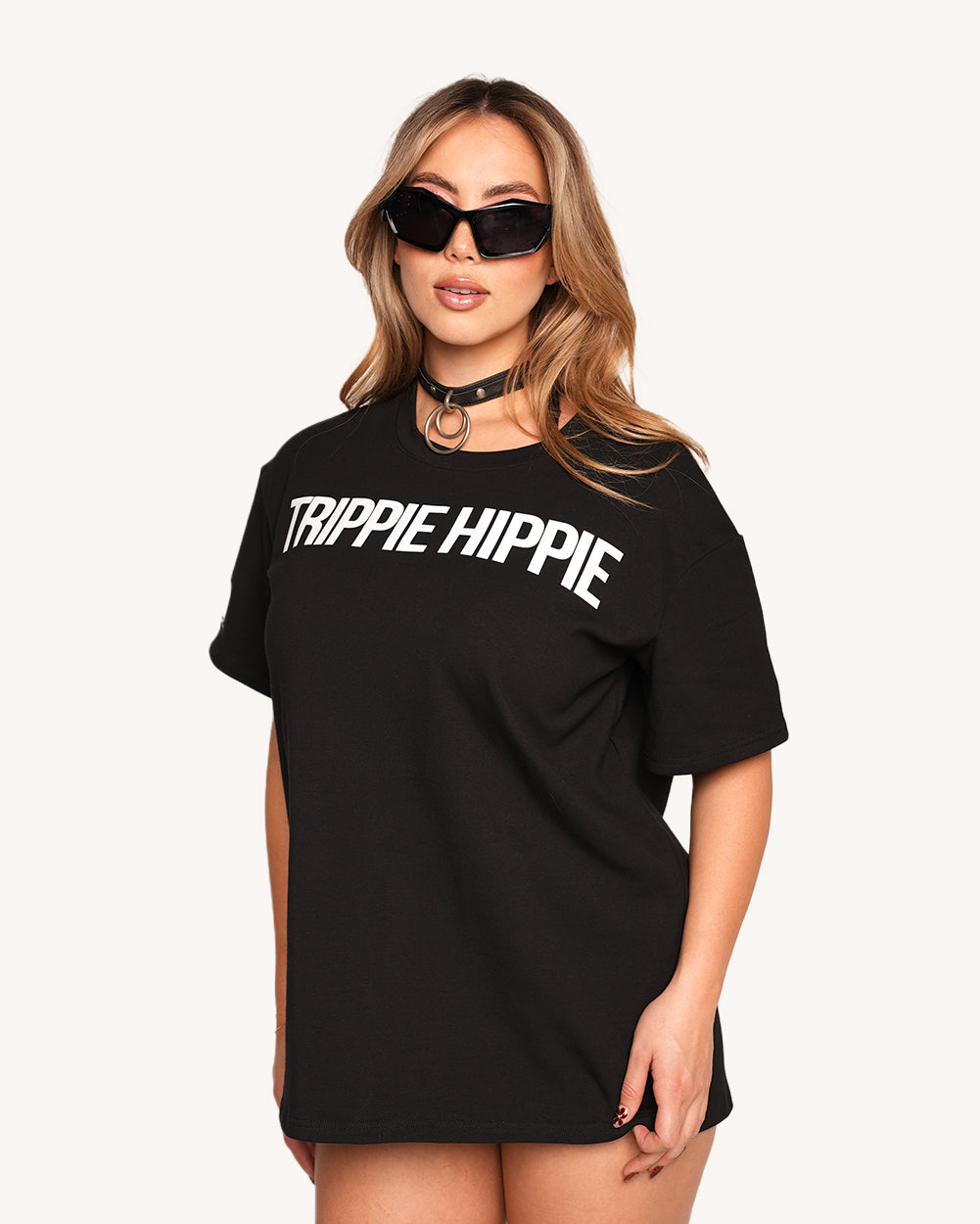 Trippie Hippie Oversized Tee - Image 32581005312183