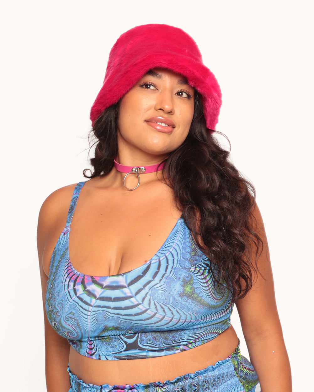 Trippy Tide Cami Top-Blue/Pink/Purple-Curve1-Front--Nicole---1X