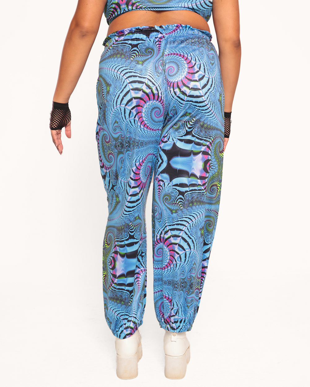 Trippy Tide Harem Pants-Blue/Pink/Purple-Curve1-Back--Nicole---1X