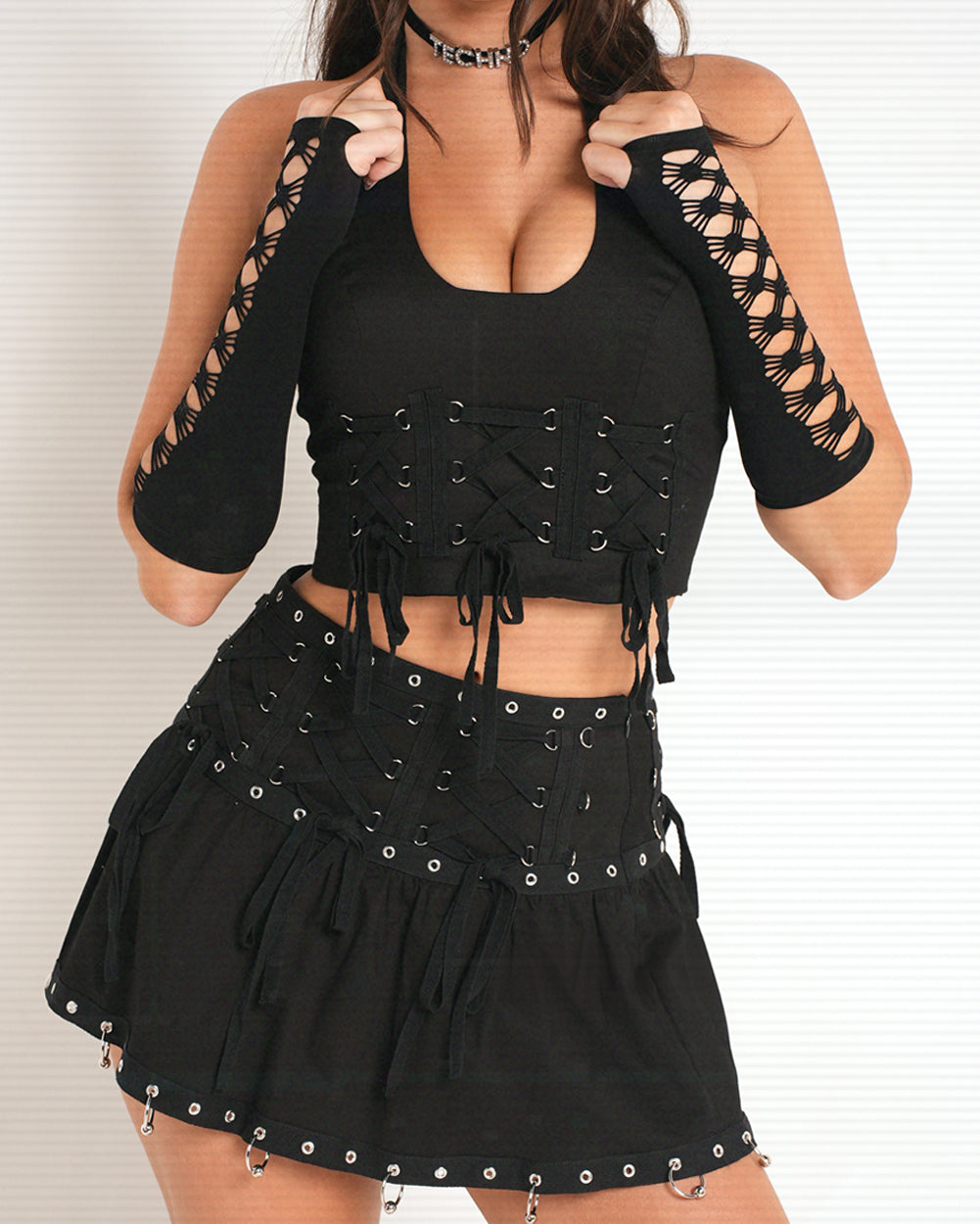 Try To Keep Up Mini Skirt - Image 3