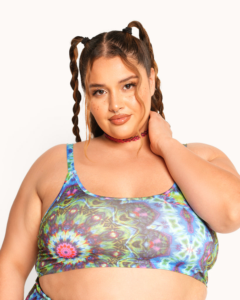 Twilight Trance Cami Top-Blue/Green/Pink-Curve1-Front--Daniella---1X