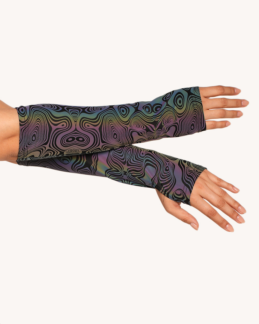 Twisted Reality Rainbow Reflective Top with Sleeves Set - Image 35090597118135