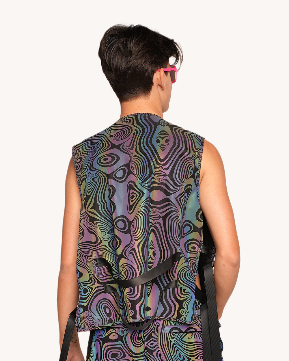 Twisted Reality Rainbow Reflective Vest - Image 2