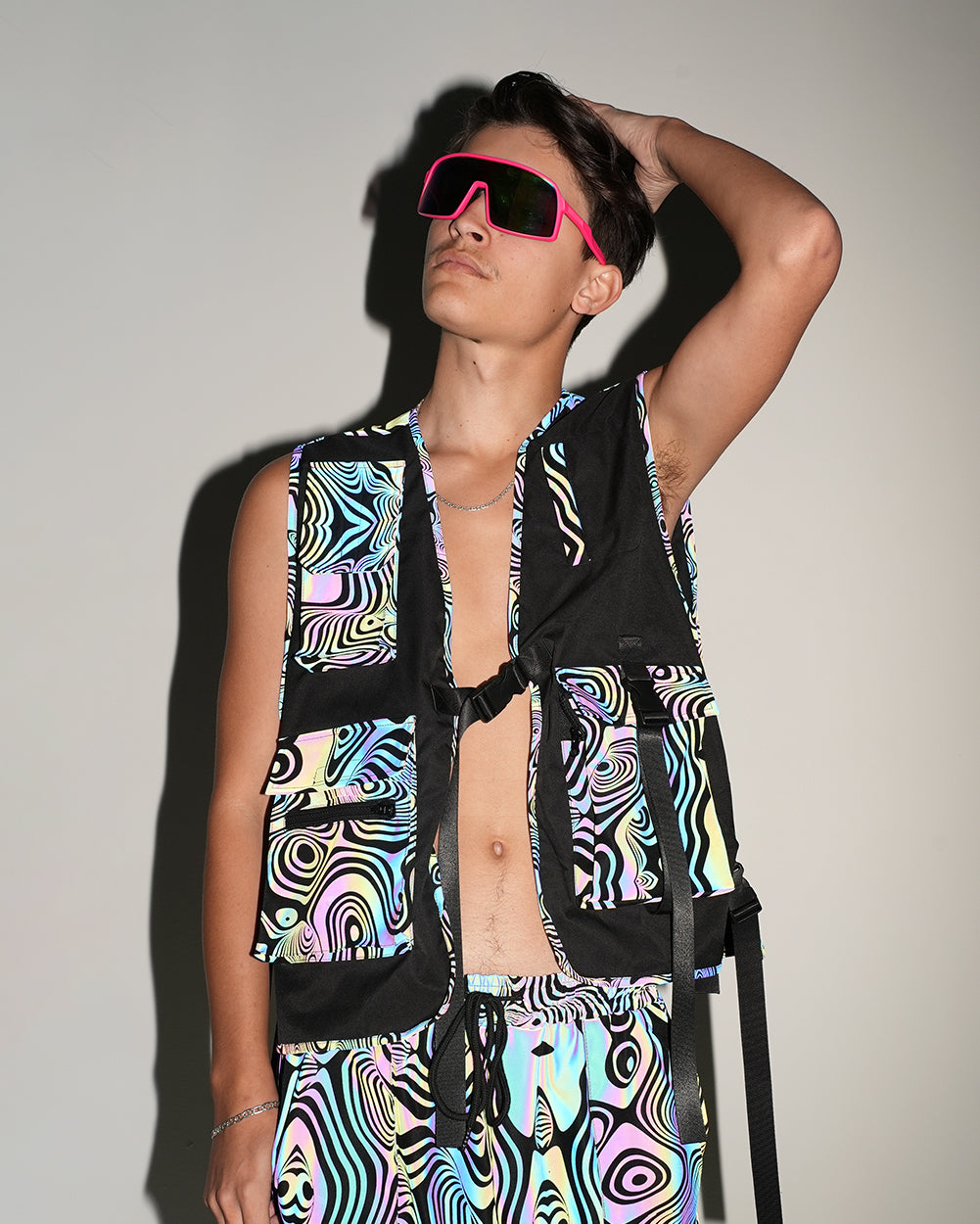 Twisted Reality Rainbow Reflective Vest - Image 35090608160951