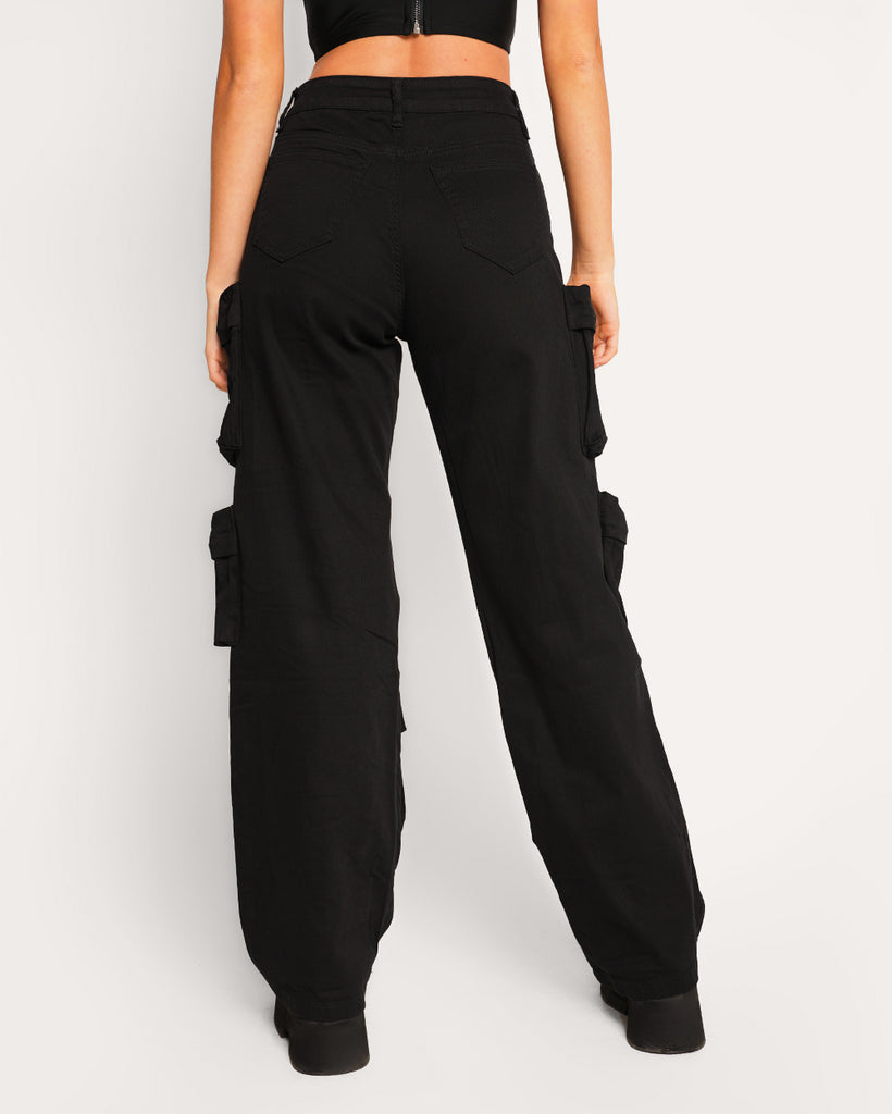 Unbreakable Cargo Pants-Black-Regular-Back--Sarah2---S