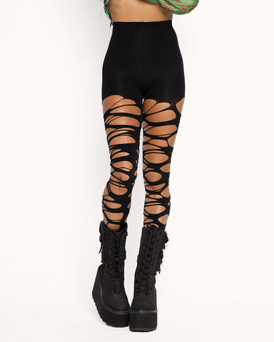 Unfazed Distressed Tights