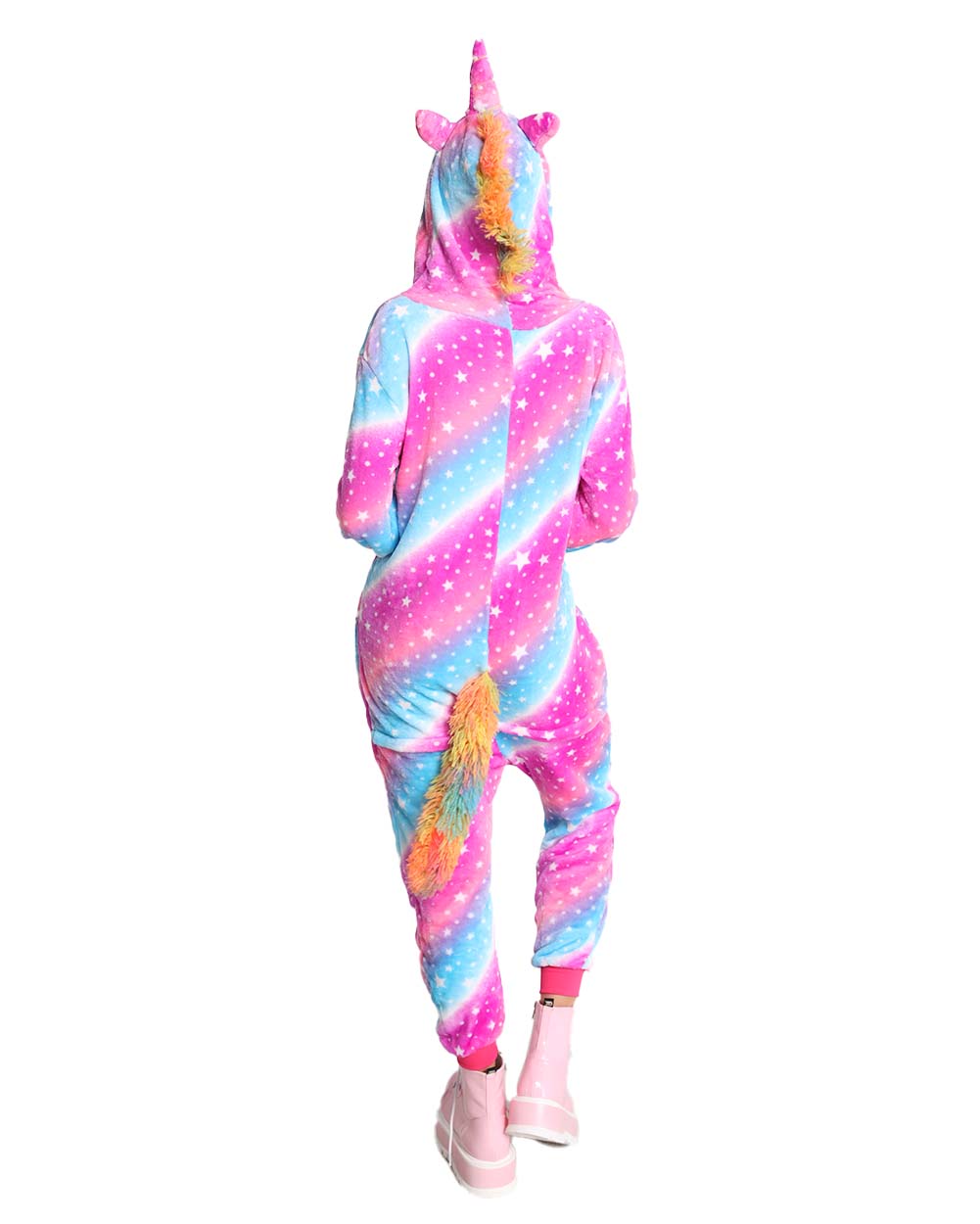 Unicorn Sparkle Onesie-Rainbow-Back--Liberty---S