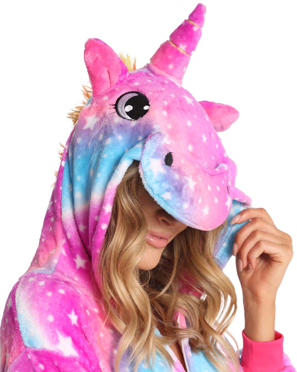 Unicorn Sparkle Onesie-Rainbow-Detail Hoodie