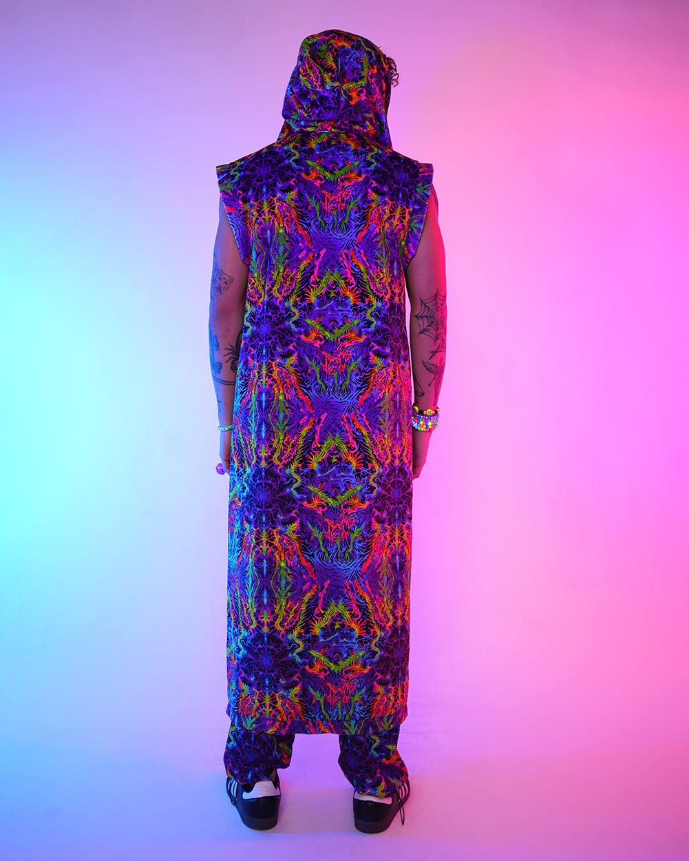 Pixxie Stixx x iHR PsyTrip Dancefloor Master Cloak
-Black/Blue/Pink-Regular-Back--Aden---L
