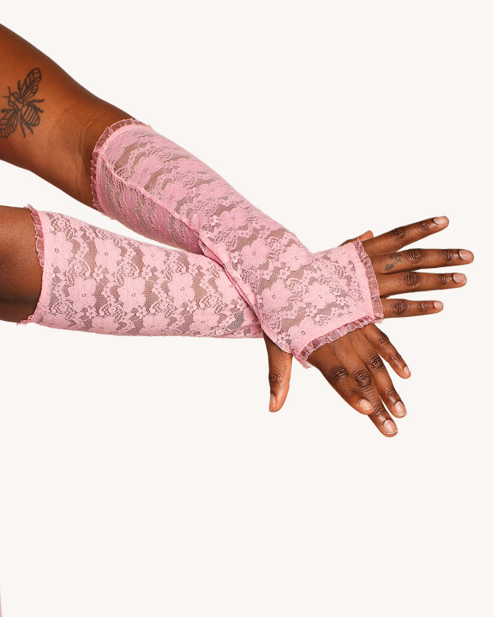 VIP Behavior Lace Romper with Sleeves - Pink - Image 34634079469751