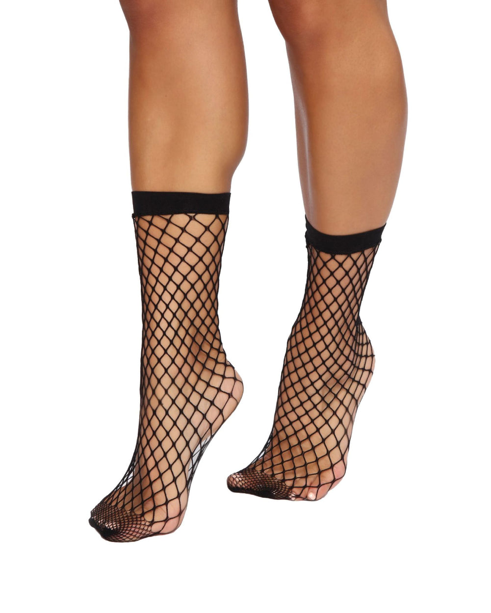 Villain Era Fishnet Socks-Black-Front